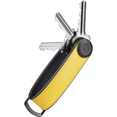 Klíčenka z prémiové nappa kůže Orbitkey 2.0 Hybrid Leather - Solar Yellow – Zboží Mobilmania