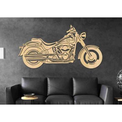 Drevený obraz na stenu - Chopper