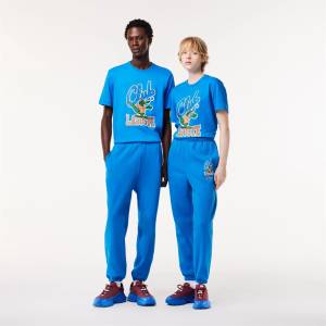 Lacoste Анцуг Lacoste Men's Iconic Print Fleece Closed Cuff Joggers - Hilo