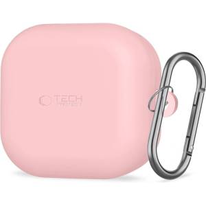 Tech-Protect Силиконов калъф за слушалки Samsung Galaxy Buds 4 / 4 Pro от Tech-Protect Silicone Hook - Dusty Pink (5906302392896)