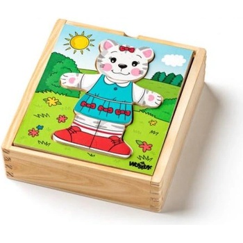 Woodyland Puzzle гардероб Котенце, 18 части