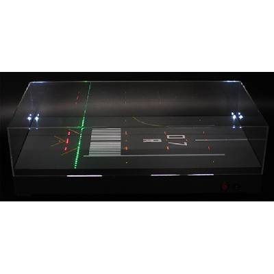 JC Wings Runway Display Case with LED RWY 07R 1:500