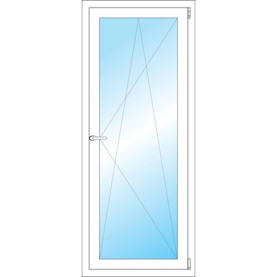 OKNA HNED Plastové okno 62x151 cm (620x1510 mm) bílé otevíravé a sklopné pravé