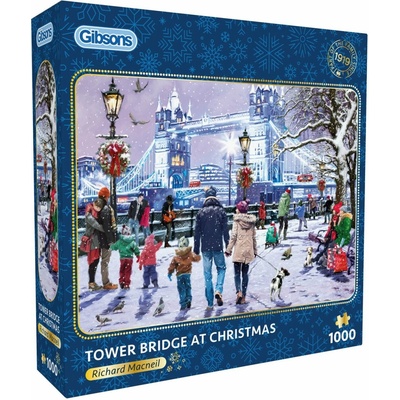 GIBSONS Tower Bridge cez Vianoce 1000 dielov