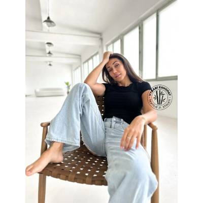 Eshopat Bamboo Dámské tričko Short Sleeve Black