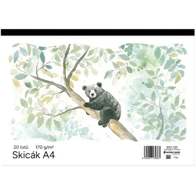 Krpa Skicár A4 20 listový biely K34541822