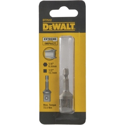 DeWalt DT7512 adaptér pre rázový uťahovák z 1/4" HEX na 1/2" štvorhran