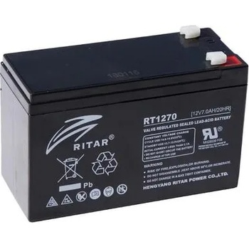 Image 1 of Ritar power Оловна Батерия (RT1270) AGM 12V / 7Ah - 151 / 65 / 94 mm терминал2 RITAR (RITAR-RT1270)