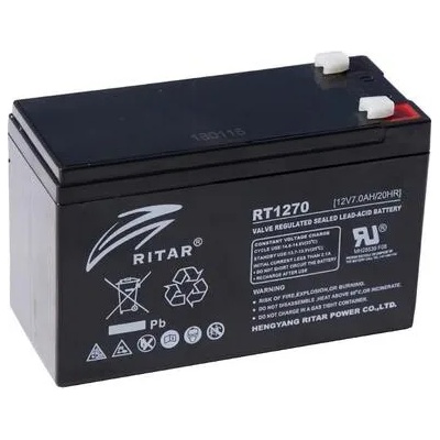 Ritar power Оловна Батерия (RT1270) AGM 12V / 7Ah - 151 / 65 / 94 mm терминал2 RITAR (RITAR-RT1270)