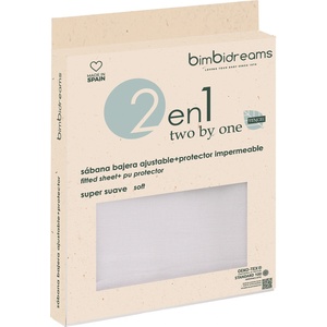 Bimbidreams Чаршаф-протектор за легло Bimbidreams - Basics Tencel, 90 x 200 cm, White (8499000830106) - ozone