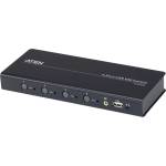 ATEN cs724km 4-портов usb превключвател без граници km + кабели cs724km-at (cs724km-at)