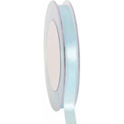 Oboustranná saténová stuha 10mm x 25m světle modrá