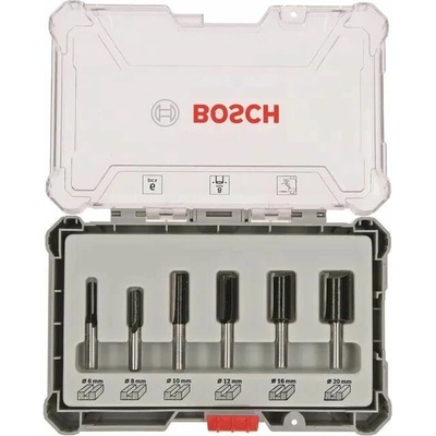 BOSCH Sada fréz, 6 ks, drážkovací frézy s 8mm vřetenem (2.607.017.466)