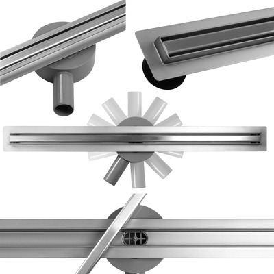 Calani Линеен отводнител calani eco360 slim chrome 70 (cal-g0020)