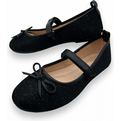 Dievčenské baleríny 12 čierná