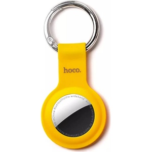 hoco. Силиконов ключодържател за Apple AirTag - Hoco AirTag Silicone Keyring (жълт)