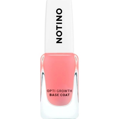 Notino Nail Care Opti Growth Base Coat vyživujúci lak na nechty na rast nechtov 10 ml