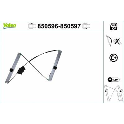 Mechanizmus zdvíhania okna VALEO 850596