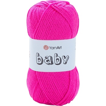 YARNART Baby 174 Neon Pink Плетива прежда (Baby 174)