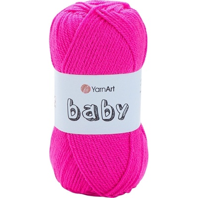 YARNART Baby 174 Neon Pink Плетива прежда (Baby 174)