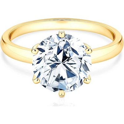 Savicki Zásnubný prsteň žlté zlato diamant SV R15 D Z
