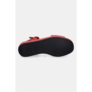 Camper сандали обувки със скосена платформа дамски от кожа Misia (K200564.030)