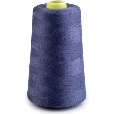 NTF univerzální poylesterová oděvní nit pro overlocky/průmyslové/klasické šicí stroje, 734 modrá denim, návin 5000yd (4572m)