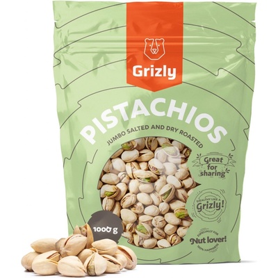 GRIZLY Pistácie pražené solené Jumbo 1000 g