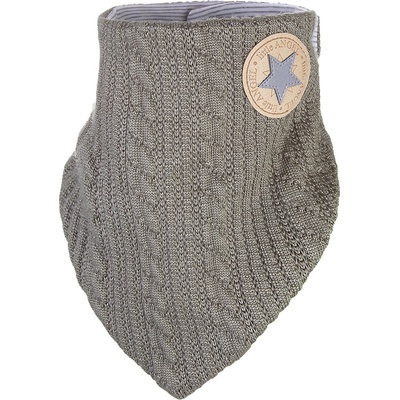 Little Angel šátek na krk podšitý Outlast mechová pruh bílošedý melír – Zboží Mobilmania