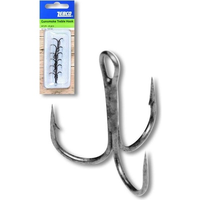 Zebco Topic Trojháček Treble Hook Gun-smoke vel.2 5 ks