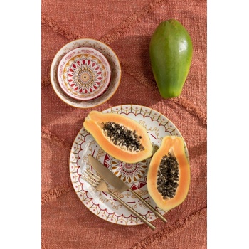 J-Line by Jolipa Set porcelánový jedálenský tanier Plate Jam 2 ks 27 x 2 cm