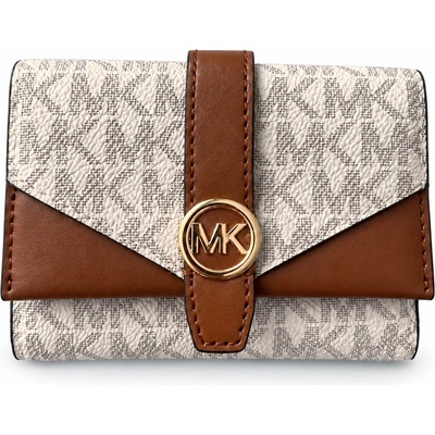 Peněženka Michael Kors double zip wristlet white