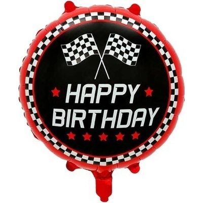 VivaParty Foliový balónek Happy Birthday závodní 45 cm
