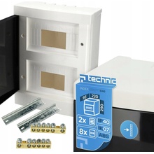 EDO Technic Rozvodnice Elektrická Skříň N/T 16M (2x8) ABS IP40 IK08
