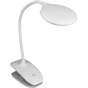 DPMSolid DTLL45W - LED настолна лампа с щипка, акумулаторна, 150 lm, 3000/4000/6500 K, бял (DTLL45W)
