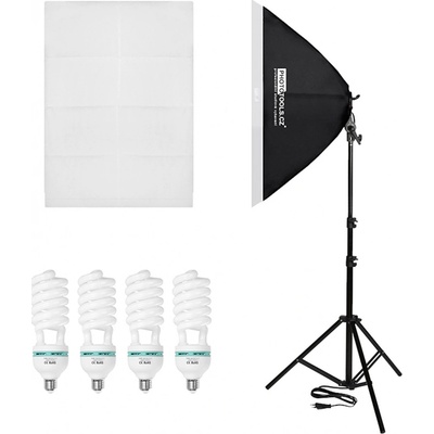 Daylight GD trvalé světlo 4x70 W, 5500K, softbox 50x70 cm