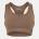 USA Pro UP Seamless Crop Sports Bra - Dusky Mocha