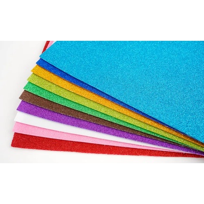 FANDY Guma machová listy A4 samolepiaca Glitter