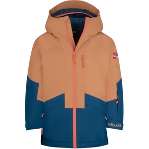 TROLLKIDS Детско ски яке Trollkids Kid's Kongsberg Jacket Winter jacket - Almond / Opal Blue / Deep Orange - размер 164 (EU) (703-4668-0119)