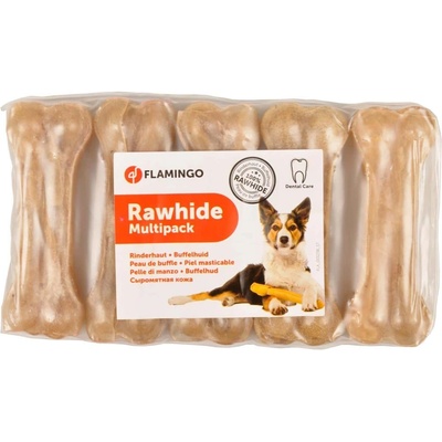 Flamingo - Лакомство за кучета - пресован кокал от кожа, 7, 5см