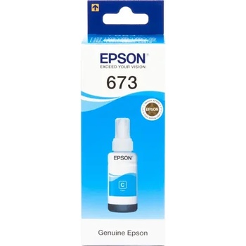 Epson БУТИЛКА МАСТИЛО ЗА EPSON L800/L810/L850/L1800/L805 - Ink Bottle - Cyan - /673/ - T6732 - PN C13T67324A (201EPST6732)