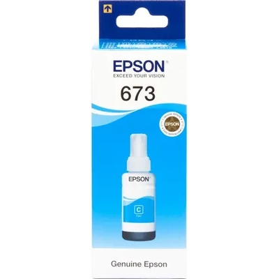 Epson БУТИЛКА МАСТИЛО ЗА EPSON EcoTank L800/L810/L850/L1800/L805 - Ink Bottle - Cyan - /673/ - T6732 - PN C13T67324A (201EPST6732)
