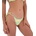 Hurley Ribbon Chekiest Print bikini bottom - Yellow (Macadamia)