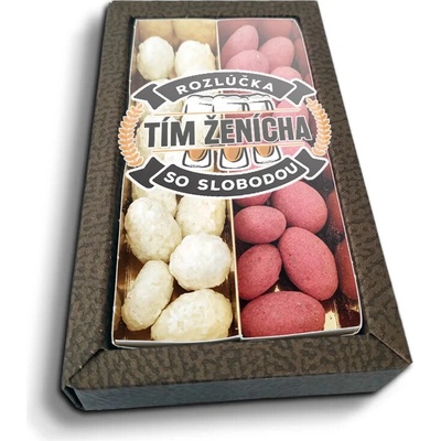 Sablio Mandle v čokoláde Rozlúčka so slobodou tím ženícha 2 x 80 g