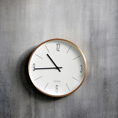 Nástěnné hodiny CLOCK COUTURE 30cm (Lt0200), House Doctor, kov, P.30 cm, 204560200S