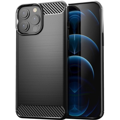 HQWear Защитен калъф, карбонов калъф, iPhone 13 Pro Max, черен (9145576212509)