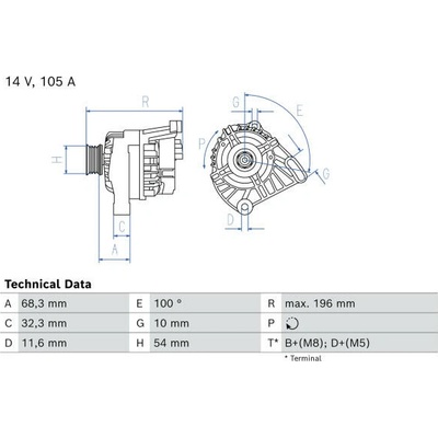 generátor BOSCH 0 986 086 860