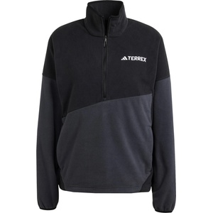 adidas Terrex Дамски поларен пуловер adidas Terrex Women's MT ClimaWarm Fleece Anorak Fleece jumper - Black / Carbon (105-7555-0113)