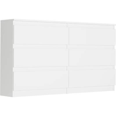 Framire Komoda se zásuvkami do ložnice bílá 140 x 30 cm Modern R140
