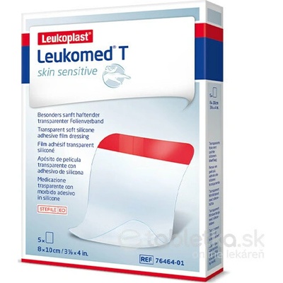 Leukoplast Leukomed T Plus Skin Sensitive sterilné krytie s vankúšikom 8 x 10 cm 5 ks